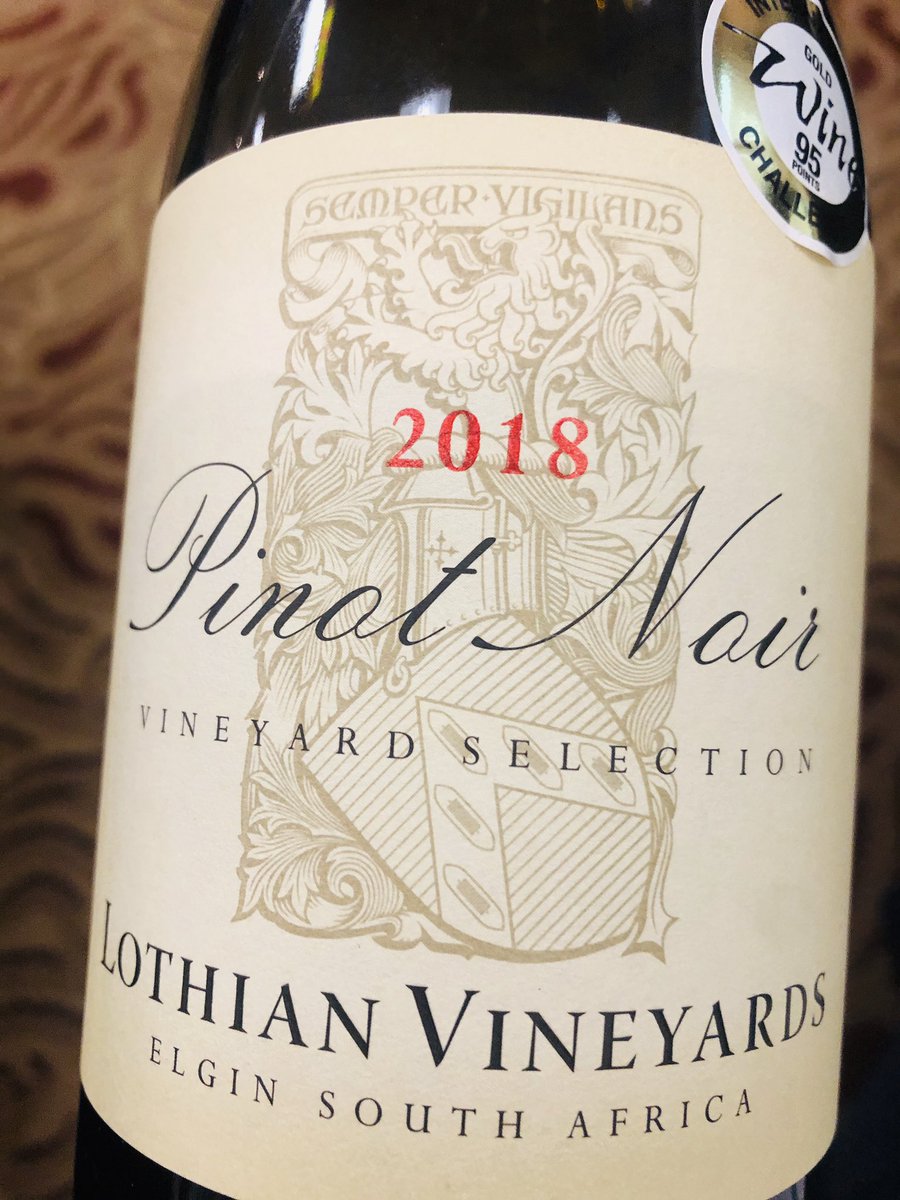 Loving this Pinot from @LothianVineyard nicely done guys...  <a href="/ExperienceElgin/">Experience Elgin</a>
