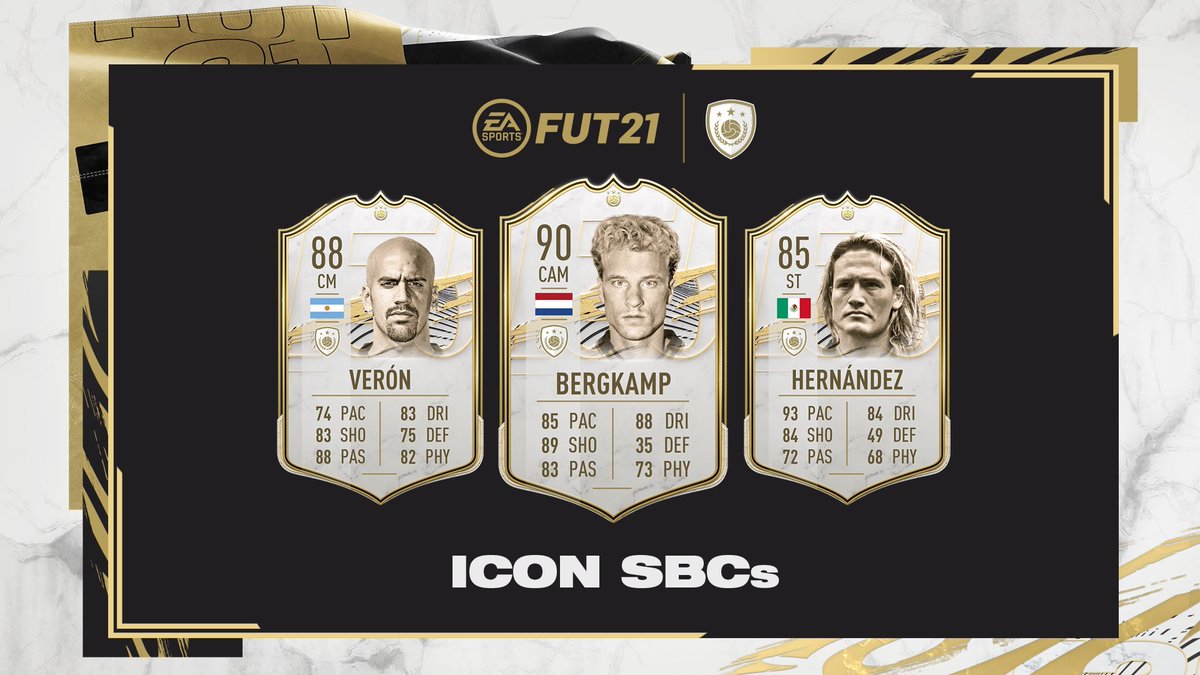 ✅3 NUEVOS ICONOS disponibles en SBC's de #FUT21