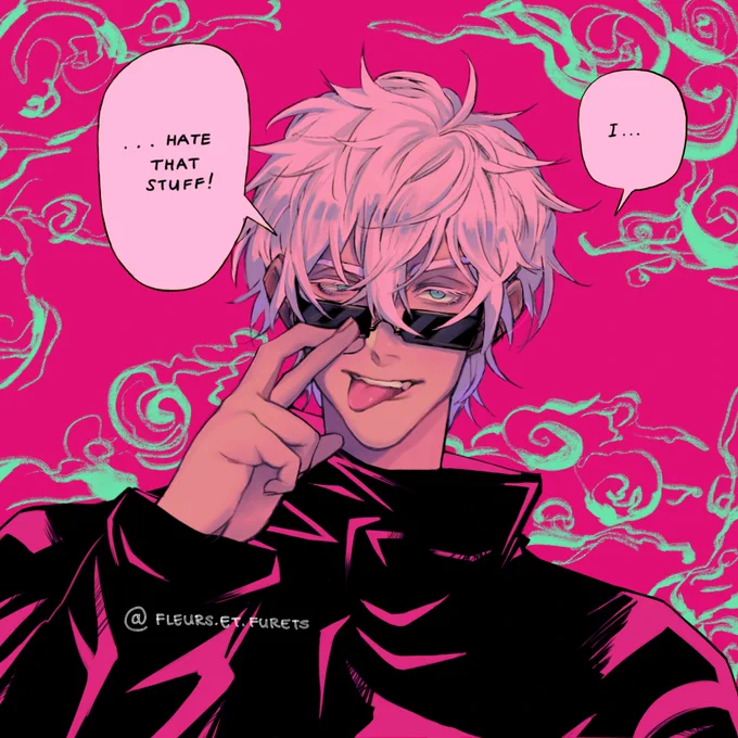 here is he is not upside down n uhhh his dialogue from the manga that i thought was gnarly ? also, watermark big (should i make it bigger?) so !!!! take that reposters who don't mf credit !!!!!!!!!!!! 