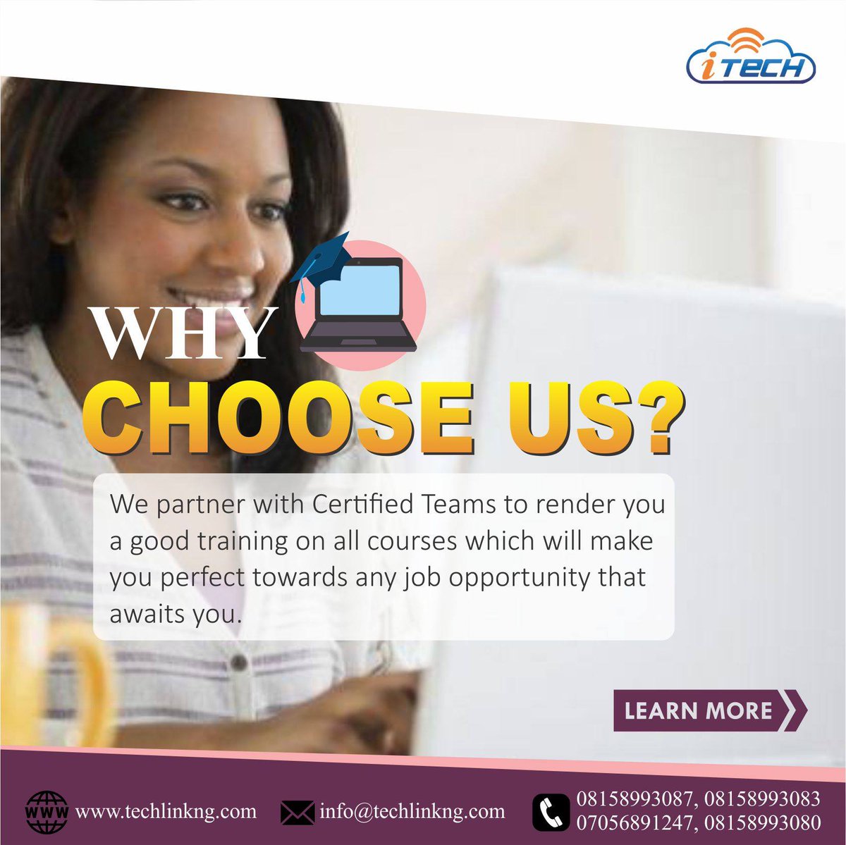 TechLink5's tweet image. Visit: techlinkng.com
to learn more about our available #IT #training #itcourses