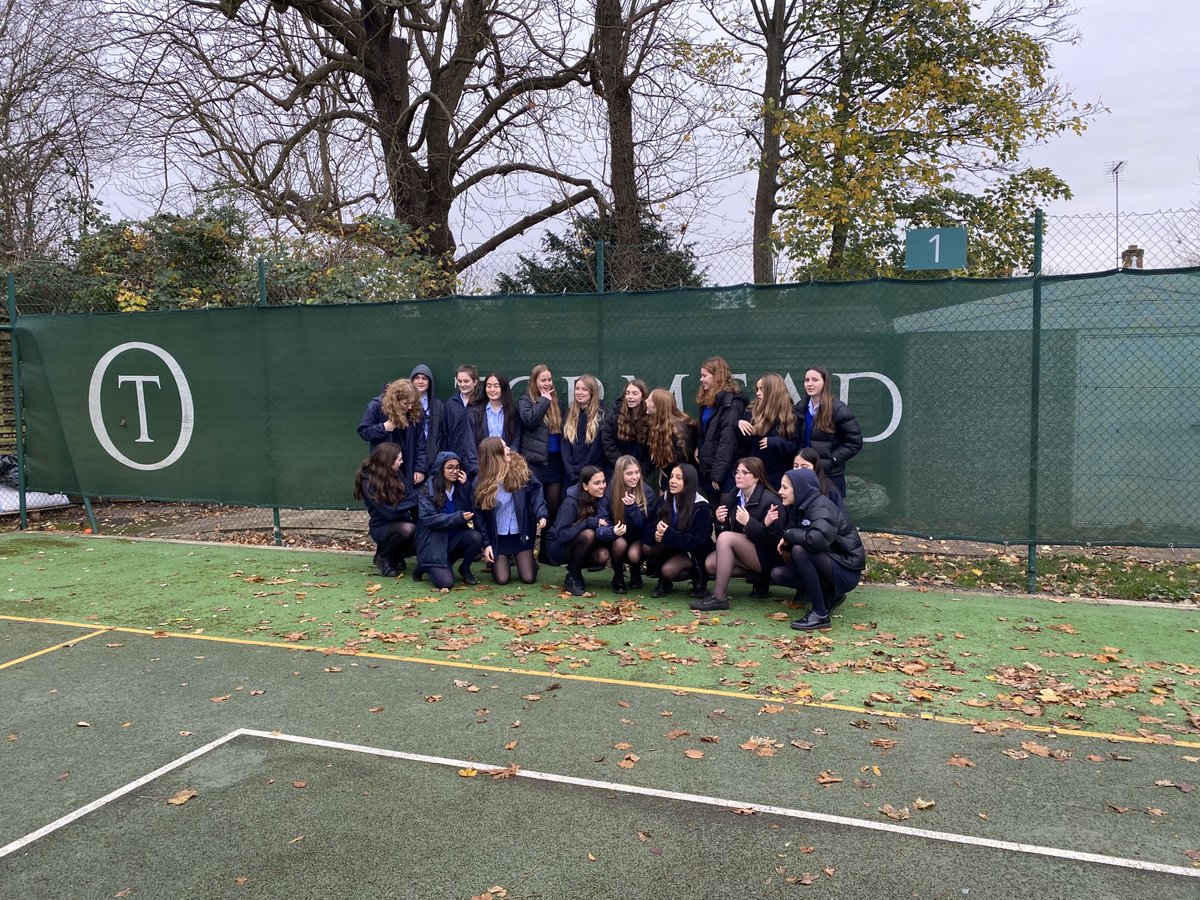 Year 11 somewhat chilly, but in high spirits  - a last photo in uniform before mufti begins next term.