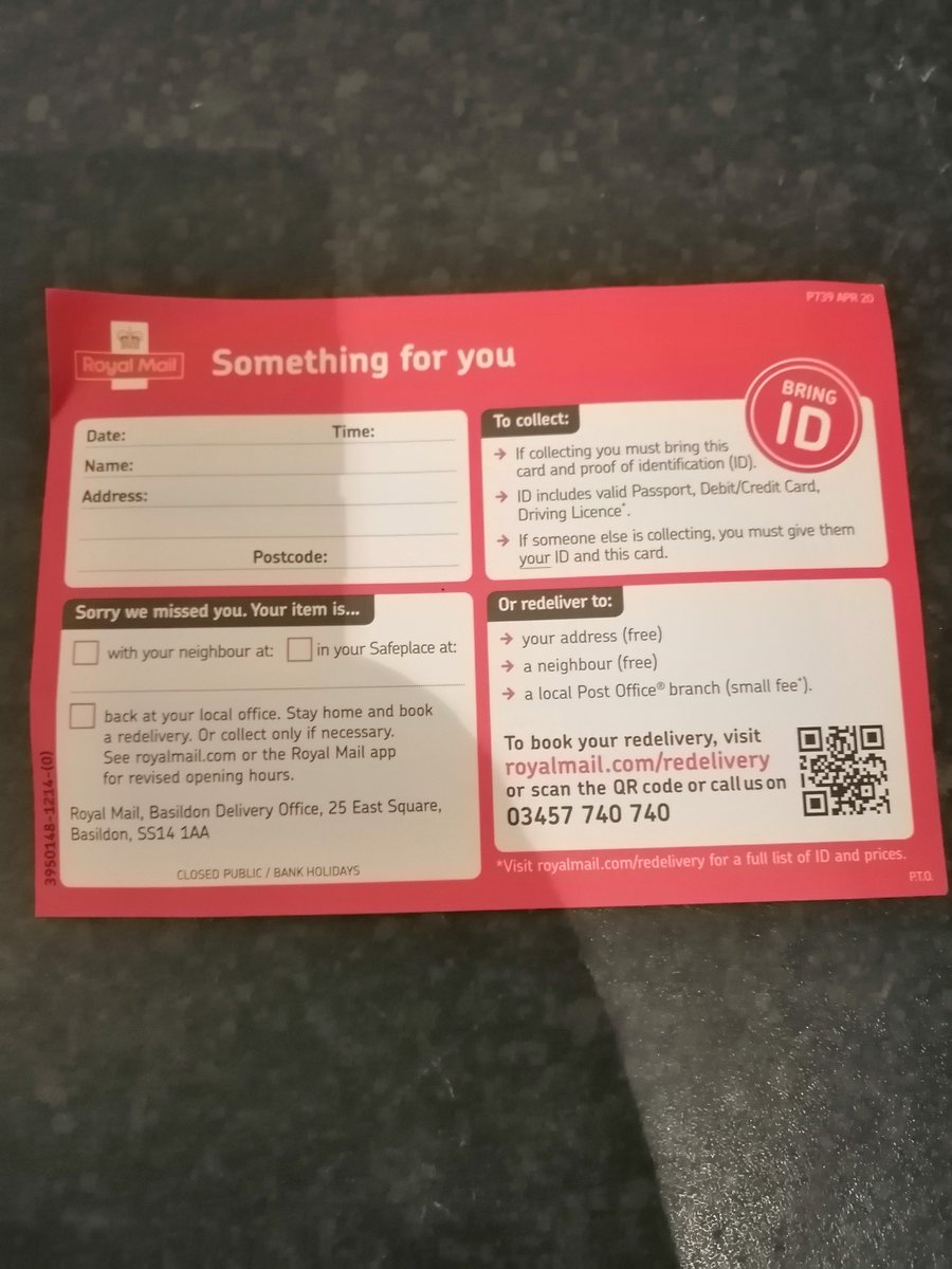 Leescreature_ft's tweet photo. Nice one @RoyalMail that's really helpful! https://t.co/2gneg8lLOY