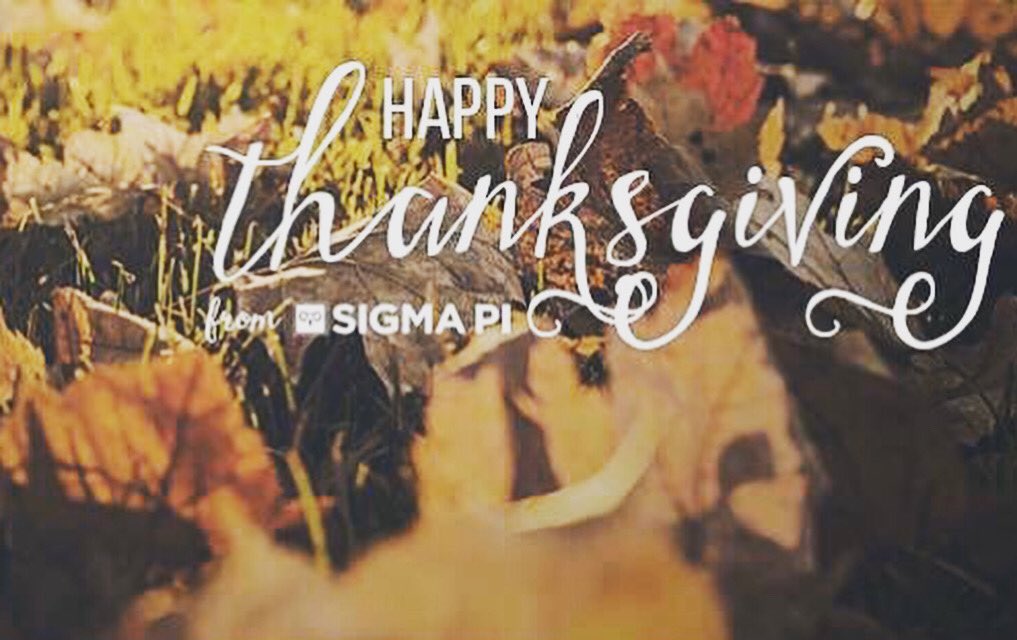 We are thankful for our incredible brotherhood, our renovated chapter house, alumni, families, friends, education, our sweetheart <a href="/Gisselle222/">Gisselle Cabrera✨</a>, and Greek Life at EIU! We wish you and your family a safe and relaxing thanksgiving! #SigmaPi🦉