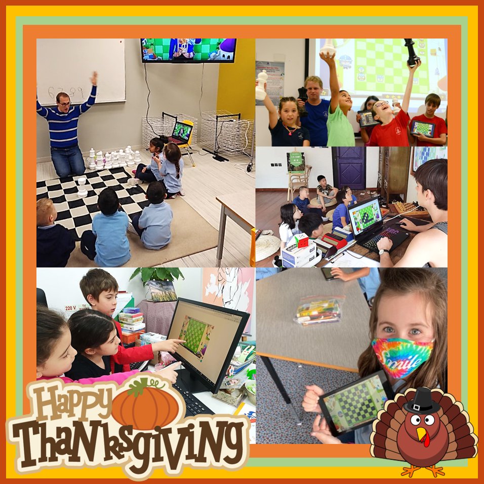 ChessMatec's tweet image. We are #THANKFUL for all the educators and parents who are making this difficult time work for all the kids learning #Chess with #ChessMatec! 🙏🏻 We're wishing everyone a HAPPY and MEANINGFUL #Thanksgiving 🦃! #GobbleGobble