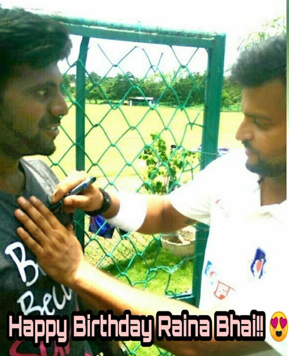 Wish you Happy Birthday My Brother, Champ <a href="/ImRaina/">Suresh Raina🇮🇳</a> ❤
Wish you all Success in future . keep the good work.
Miss you so much and see you soon on field . 

#HappyBirthdayRaina #SureshRaina
