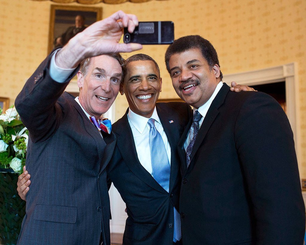 Today is the birthday of Bill Nye (left), American engineer, educator, and television host. Happy birthday, Bill! 