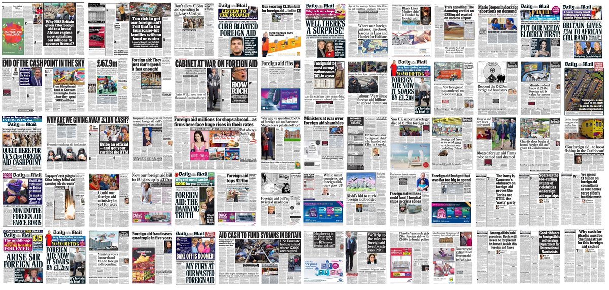 They will have been thrilled by Sunak's cut. Over the years, they have wanted the cash diverted to the NHS, the elderly, to flood relief, to fight terrorism, to deter migrants.  #Covid was a natural.(2/?)