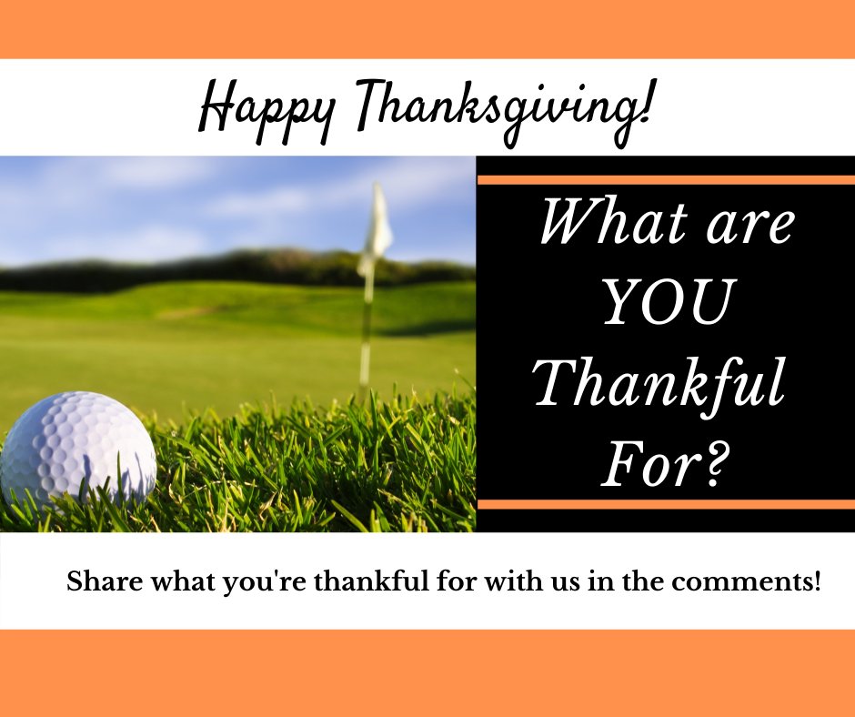 FlorissantGolf's tweet photo. We are thankful for you! 🦃Happy Thanksgiving!🦃
Tell us what you're thankful for! https://t.co/7KKLltq8v6