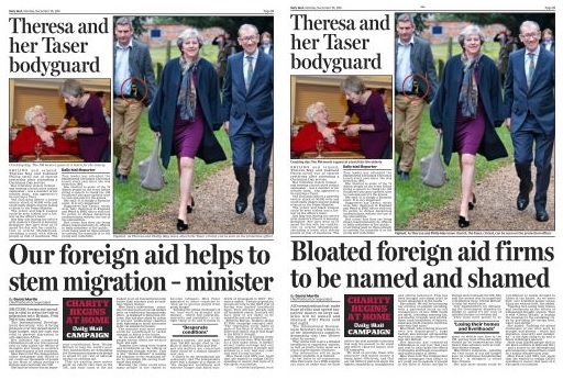 Thankfully, she was put right on that. But here's an interesting between-editions rethink in the Mail on what she had to say about aid when she was the minister in December 2016.(4/?)