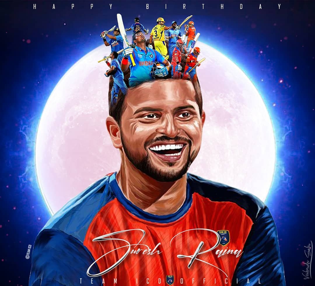 The man who came from so many up and downs 🙃

The first Indian to score century in all 3 formats 😍

Design @_team_icd ❤

#HappyBirthdayRaina | <a href="/ImRaina/">Suresh Raina🇮🇳</a>