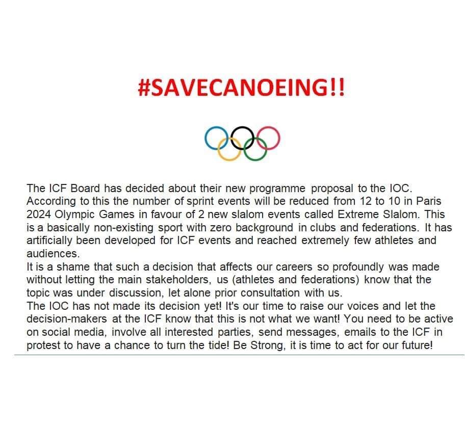 maricelamr_'s tweet photo. We want MORE not LESS 
@Olympics @PlanetCanoe https://t.co/gFEufuAzfs