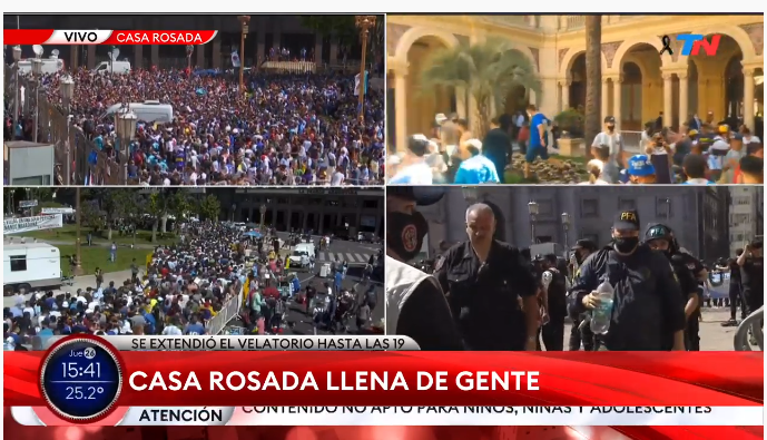 El egocentrismo y la soberbia de Alberto y Cristina son los culpables de esto, ni un velorio del futbolista más conocido del país pueden hacer bien #ElPeorGobiernoDeLaHistoria #VerguenzaNacional
