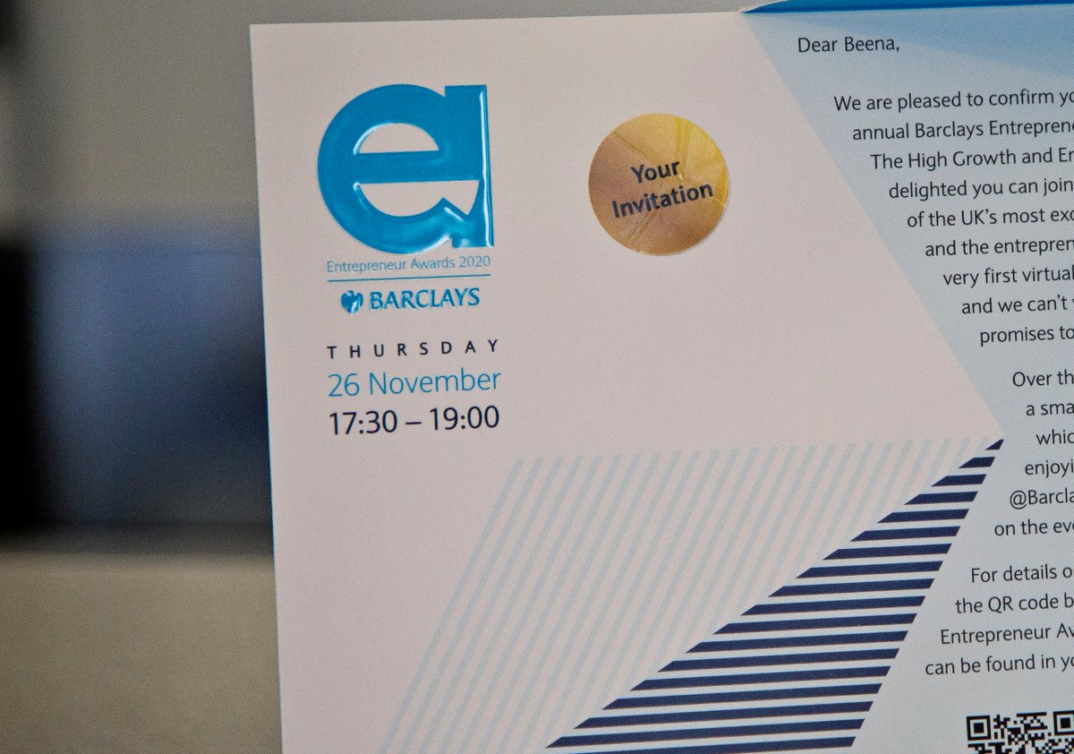 Good luck to all the finalists of the Barclays Entrepreneur Awards tonight! Orbis MD, Beena Sharma 
<a href="/BeenaSh53490140/">Beena Sharma</a>, is attending as a VIP, after being nominated as a Rising Star! It should be a great night. Enjoy! 
#BarclaysEntprAwards @BarclaysEntpr 
barclays.co.uk/business-banki…