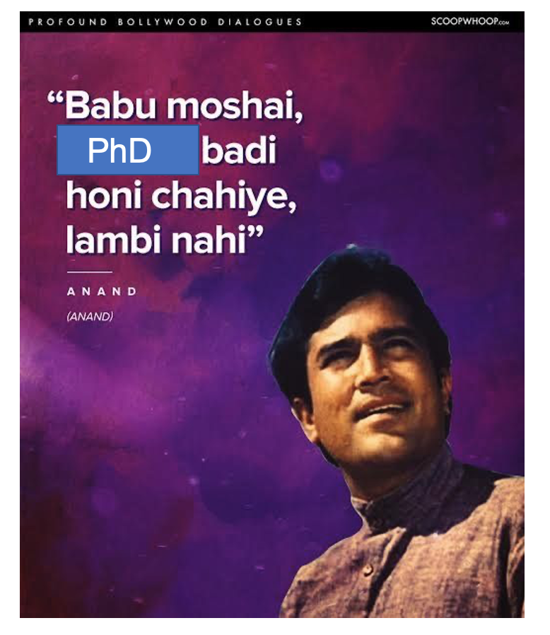 mkjolly15's tweet photo. Accepting the idea of work-life balance for advisors and students (future advisors) should happen from #gradschooldays, because bad habits die hard! @VoicesofIndAcad
Anecdote -
Student: I am getting married in first half of my PhD. Will it delay my PhD?
Advisor (yours truly): https://t.co/eBPZ2puHex