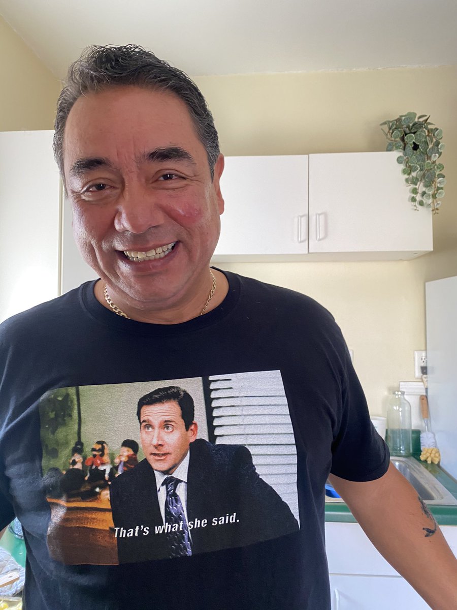 thatwordislove's tweet photo. my dad surprised me with this shirt today. he said, “it’s because i always have to do what you say!” https://t.co/4F7Rcrt9Qc