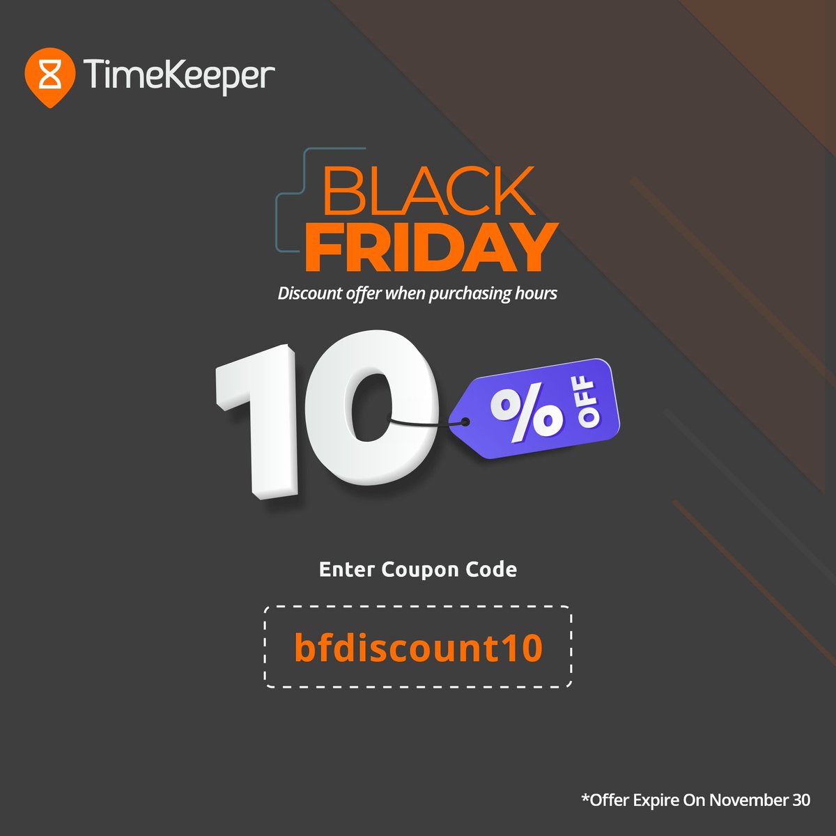 TimeKeeperBank's tweet image. Black Friday Offer!!!
Hey, Black Friday offer live now.
Purchase hour and get 10% Discount
Coupon Code: bfdiscount10
.
.
#offer #blackfridayoffer #timebankoffer #timekeeperbank
#hour #couponcodeoffer #tenpercentdiscount