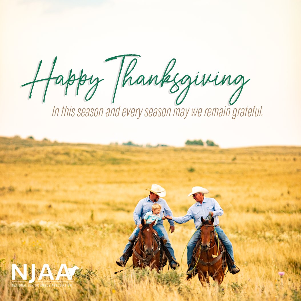 Grateful yesterday, today and everyday! 
•
•
Happy Thanksgiving Angus family! We are so grateful for you. 💚
