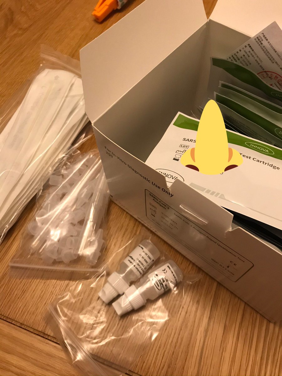 kimberley7389's tweet image. An early Christmas present from work. My home testing kit for COVID to keep my nostrils entertained twice a week for the next few months #nhsworker #hometestingkit #covidswab #StopTheSpread