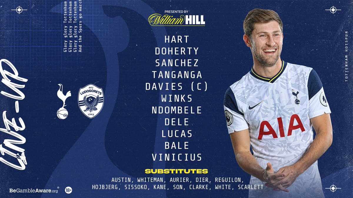 spursNutN17's tweet photo. Genuinely hope that Dele can make his mark tonight, also wouldn’t mind seeing Vinicius get his first .
#StrongLineUp https://t.co/OactfE3WfI