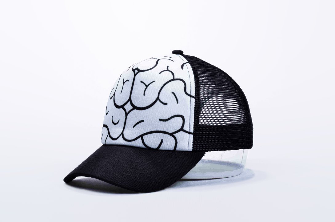 jonxwilliam's tweet image. BRAIN TRUCKER HAT 🧠
