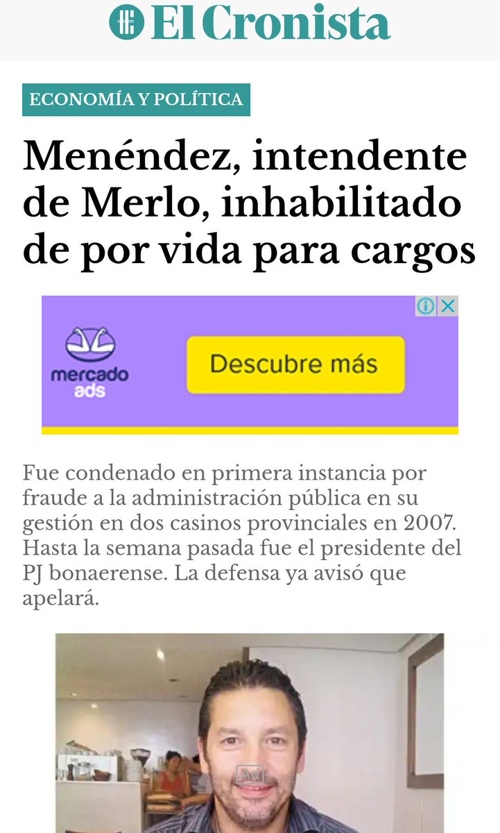 HoracioCabak's tweet image. "Derek" Menéndez, que un personaje como vos me tilde de gorila  casi que es una caricia.
Me preocuparía mucho más que la justicia me condene por corrupto y administrador fraudulento y me inhiba de por vida para ocupar cargos públicos.