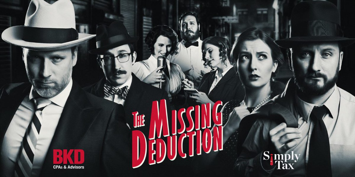 The #SimplyTax team goes back in time this December to find The Missing Deduction. Get to know these dapper individuals during their search and learn about the #tax code along the way. Be the first to know when the premiere drops by subscribing: bddy.me/2J5aEpY