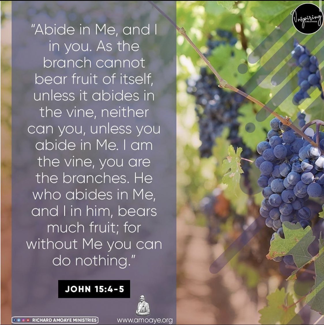 Choose to abide in God.
#Abide
#AbideInHim
#GodsWord