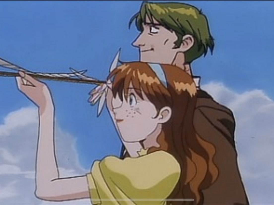 エンディングの名場面　貴方は紙飛行機を見つけられたかな？　Tシャツ　ナディア 間違いなく不思議の海のナディア。 僕は男の子なので、ネオが再起動