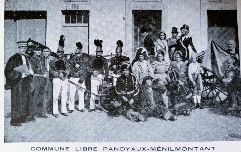 * HISTOIRE * INSOLITE *
2 images de La Commune libre Panoyaux-Ménilmontant. Cette commune libre factice se réunissait pour permettre aux gens du quartier de parodier les institutions de la République. Son siège : 11 rue des Panoyaux #Paris20 #PEAV <a href="/AHAVParis20/">AHAV</a> <a href="/JBSalachas/">Salachas Jean-Baptiste</a> <a href="/Emaux/">Emaux</a>