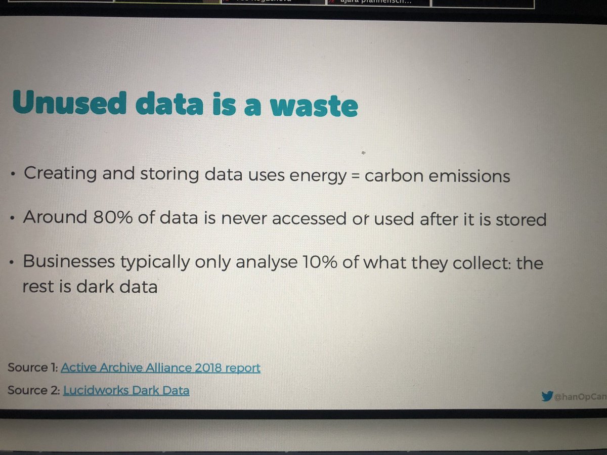 80% of data we save is never used after being stored!!! 
80%?!? @hanopcan