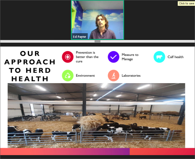 ShaneMcAuliffe1's tweet photo. Great slide @grazyfarmer - preventative measures to optimise herd health; use of vaccines and diagnostics, recording data, focusing on calf health and their environment #AHAW2020 #AnimalHealthAwarenessWeek #HerdHealth https://t.co/o76yDtcoOc