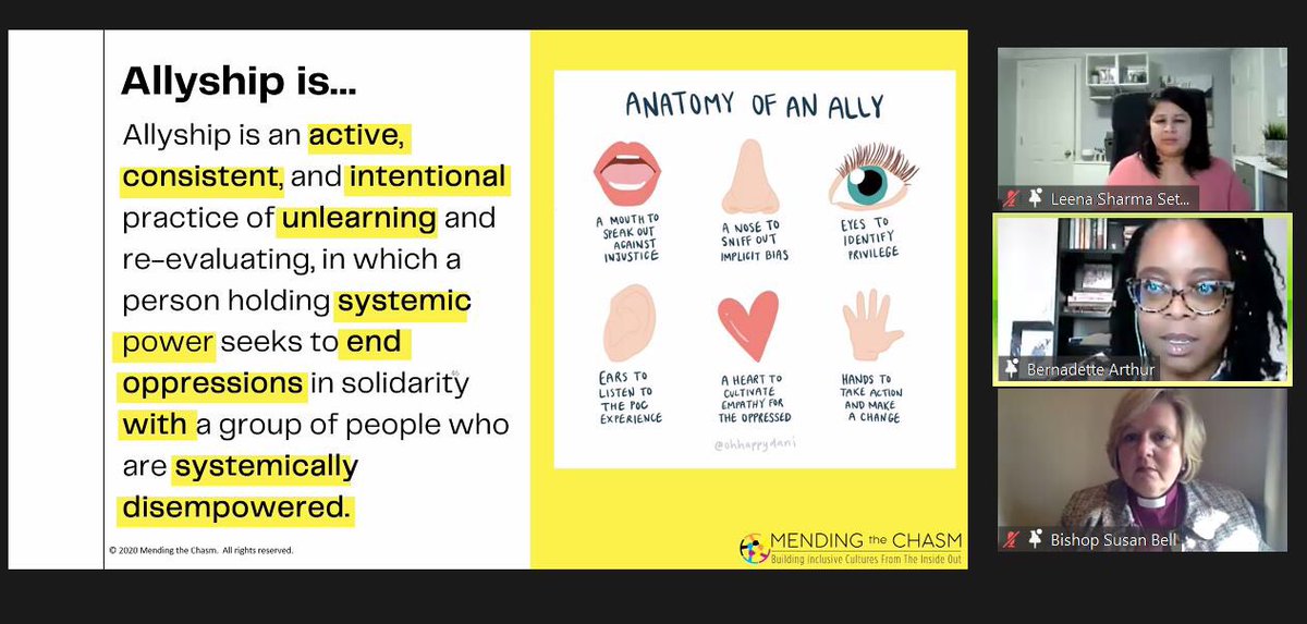 As part of our ongoing commitment to confront racism within our diocese, our clergy and licensed lay workers participated in an all-day anti-racism training session facilitated by <a href="/MendingtheChasm/">Leena Sharma Seth (She/Her/Hers)</a>.