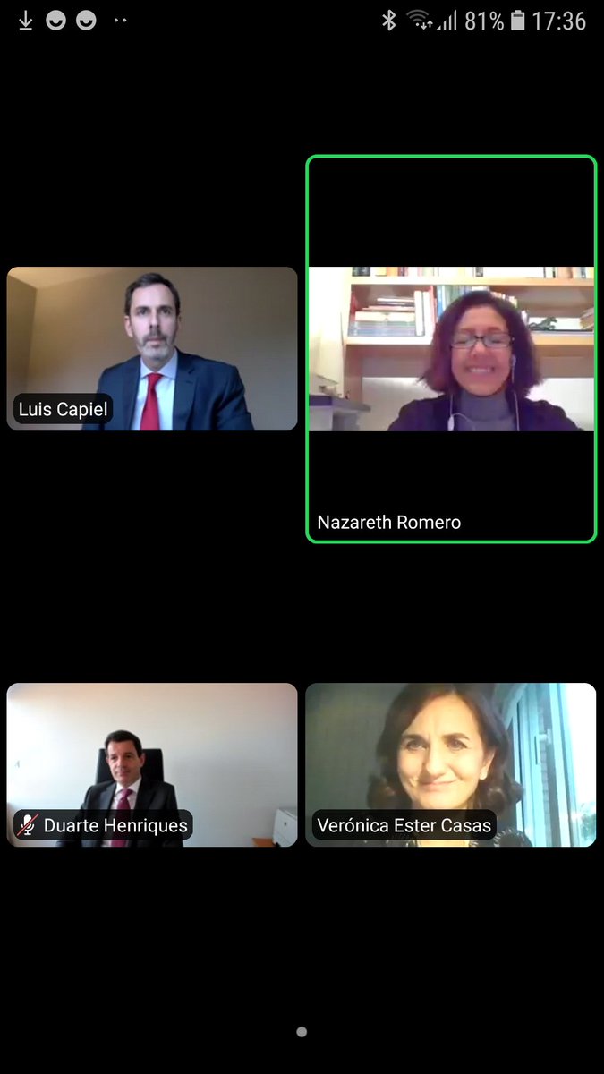 JavierJUgarte's tweet photo. #NazarethRomero from @icam_es and @ahulbert1 from @icccostarica debate with #arbitrators from #CommonLaw and #CivilLaw, virtual role by #experts,  #factWitnesses, and  #Conferencing. Need to protect speed, low cost &amp; confidentiality and settle technological problems @JavierIscar https://t.co/LN6St89WRz