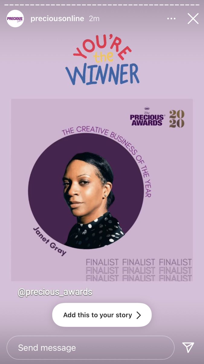 feedmycreative's tweet photo. I only went &amp; WON ✨@PRECIOUS_Awards Creative Business of the Year I’m actually an emotional mess right now. My son just said ‘You make me proud every single day’. Thank you to everyone for seeing me when I don’t always see myself 🤎✨ https://t.co/BhNyr3uPCk