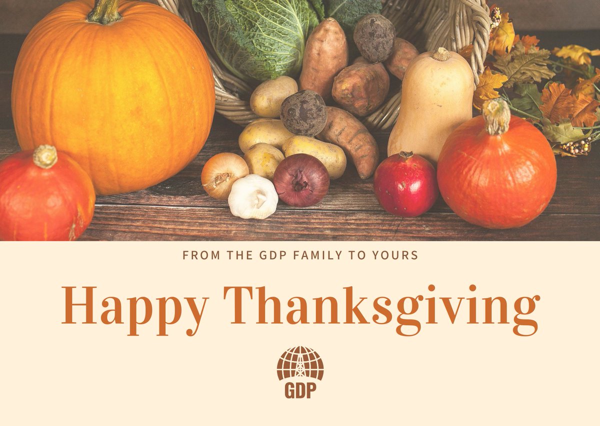 GDPdrilling's tweet photo. Happy Thanksgiving from the GDP family to yours! 

#HappyThanksgiving #FamilyTime #TeamGDP #UpstreamEngineering #GDPTKO #DrillingCompletions #UpstreamExperts #RiskManagement #OilandGas https://t.co/JKENvZhO6r