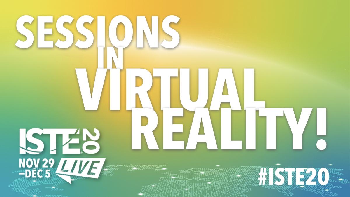 ATTENTION #ISTE20 ATTENDEES!!! Check out these sessions held 100% in #VR this coming Sunday, November 29th. No headset required, but you can def use one (including #Quest2). rebrand.ly/iste20vr #ISTEvirtual #ISTE #ARVRinEDU @iste <a href="/stevensato/">Steven Sato</a> <a href="/jamesmccrary/">James McCrary, M.Ed</a> #Singularity