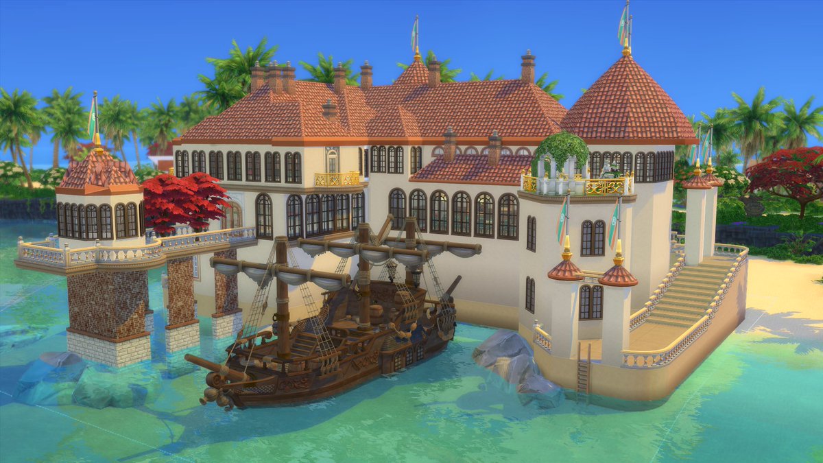 SimplySimmer_YT's tweet photo. Update - it's complete!! Now it's time to edit the speed build video, which I'll hopefully have done tomorrow!! :) #showusyourbuilds #mermaidcastle #sims4 #thesims https://t.co/A38fgYK6pu