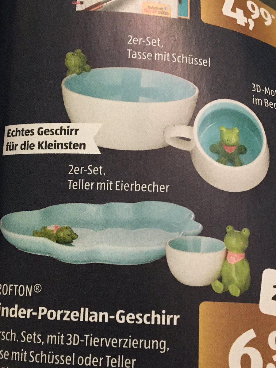 Grad in der neuen Aldi Süd Werbung geblättert und sofort an die Liebe <a href="/froschdomse/">Froschdomse</a> denken müssen. Auch wenn’s für Kinder ist 🙈 🐸