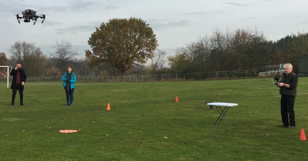 OMWVideo's tweet photo. Earlier in the year #EveshamHour we took journalism students from Worcester University flying at their campus on #TopBarn. The drone is becoming an essential tool in the journalist’s armoury, especially on foreign trips. If you need any aerial shots please get in touch. https://t.co/hI2UqPevJE