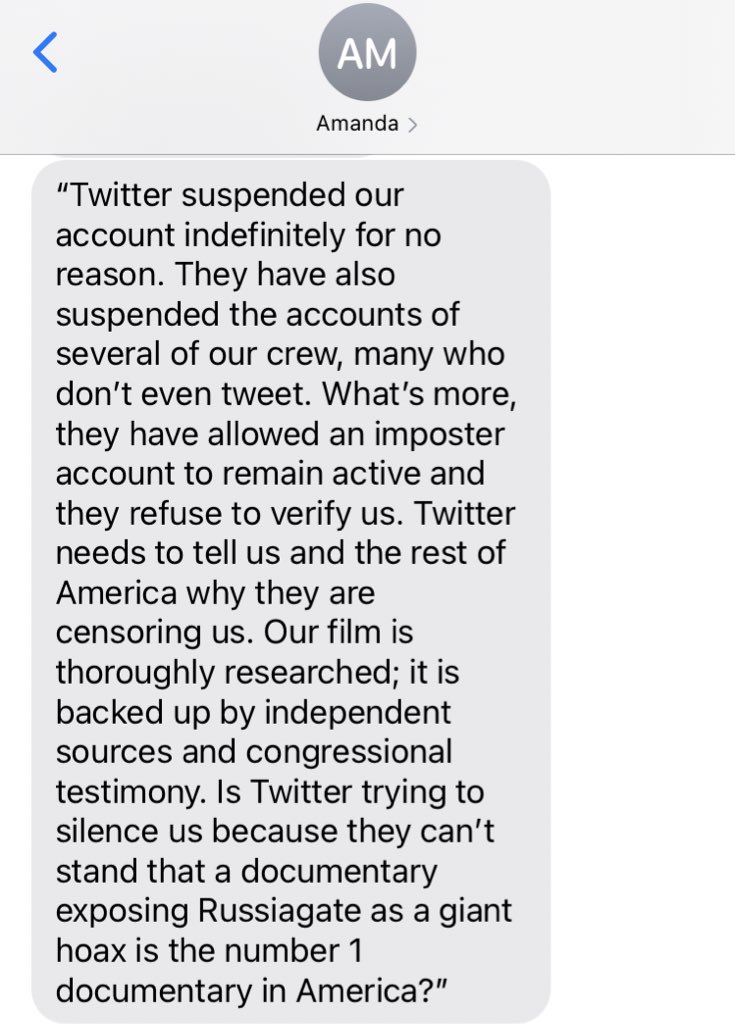 BREAKING: Statement of director Amanda Milius on the Twitter suspension of @PATPmovie https://t.co/2ZREB9qlfQ