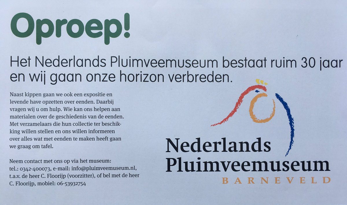 Nederlands Pluimvee Museum tweet media
