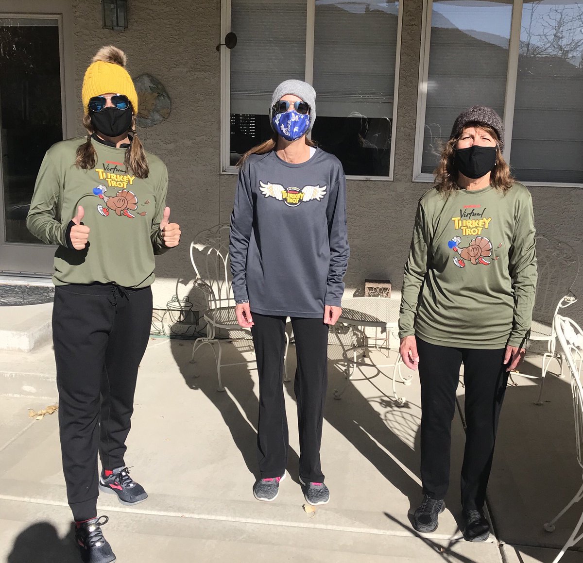 Mom and I were not going to miss our annual Thanksgiving 5k walk and my sis joined us this year too! ♥️🦃 #ScheelsTurkeyTrot2020 #ItsHappeningHere #SparksProud #mysisterthoughtisaidturkeytalk