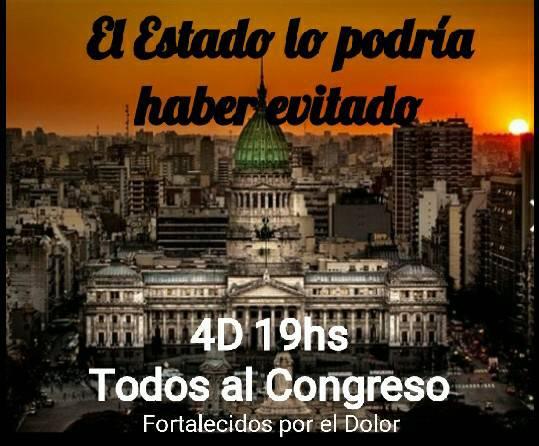 por_dolor's tweet photo. #ATENCION 
Debido al duelo nacional de publico conocimiento, la convocatoria de FAMILIARES DE VICTIMAS pasa para el 4 de diciembre 19hs en el Congreso https://t.co/ggzkXQ2pMv