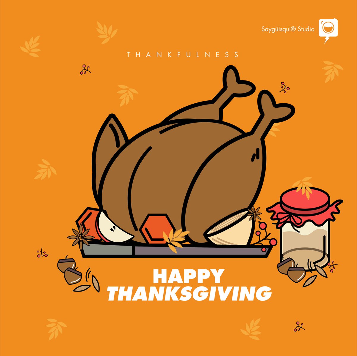 sayguisqui's tweet photo. Every day we must give thanks and be grateful at all times 🍂 🦃 
HAPPY THANKSGIVING 🍽🍁 

#happythanksgivng #thankful #agradecidos #gracias #acciondegracias #designer #creative #hear #fallinlove #fall #autumn #gracias https://t.co/eaDz5X4mQn