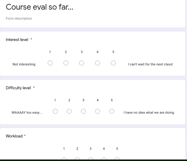 XanWoods's tweet photo. Why do we always wait until the end of the course to get feedback? Looking for suggestions for what else I should include? #week1 #courseeval #HHS4U @Ahpotts @WhiteRoomRadio https://t.co/fpSx74w1bq