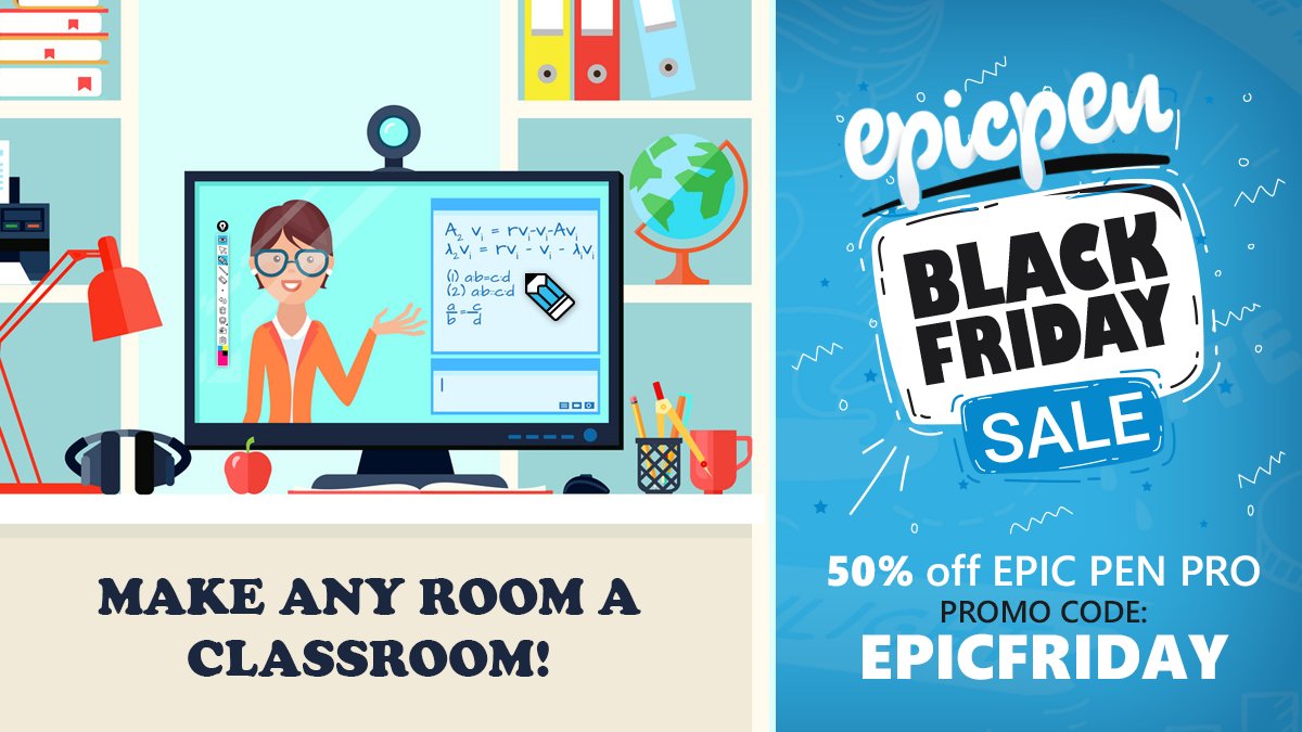Epic Pen on Twitter "Calling all teachers! EpicFriday Get 50 off our universal annotation