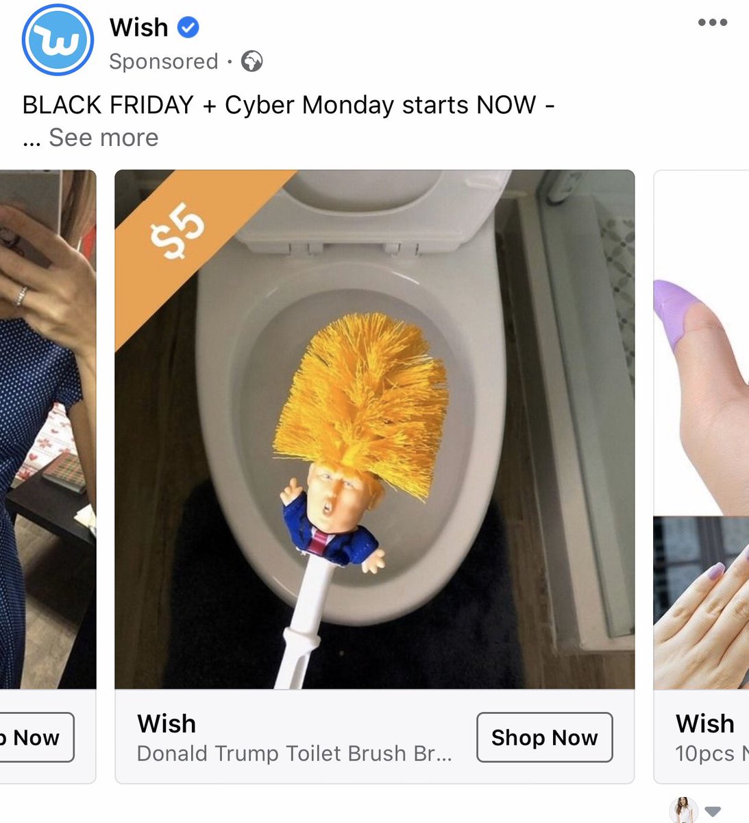 Dear Wish. I loved today’s suggestion 
👏🏻👏🏻😂👏🏻👌🏻. #Wish #Trump #trumptoiletbrush <a href="/WishShopping/">WishShopping</a>