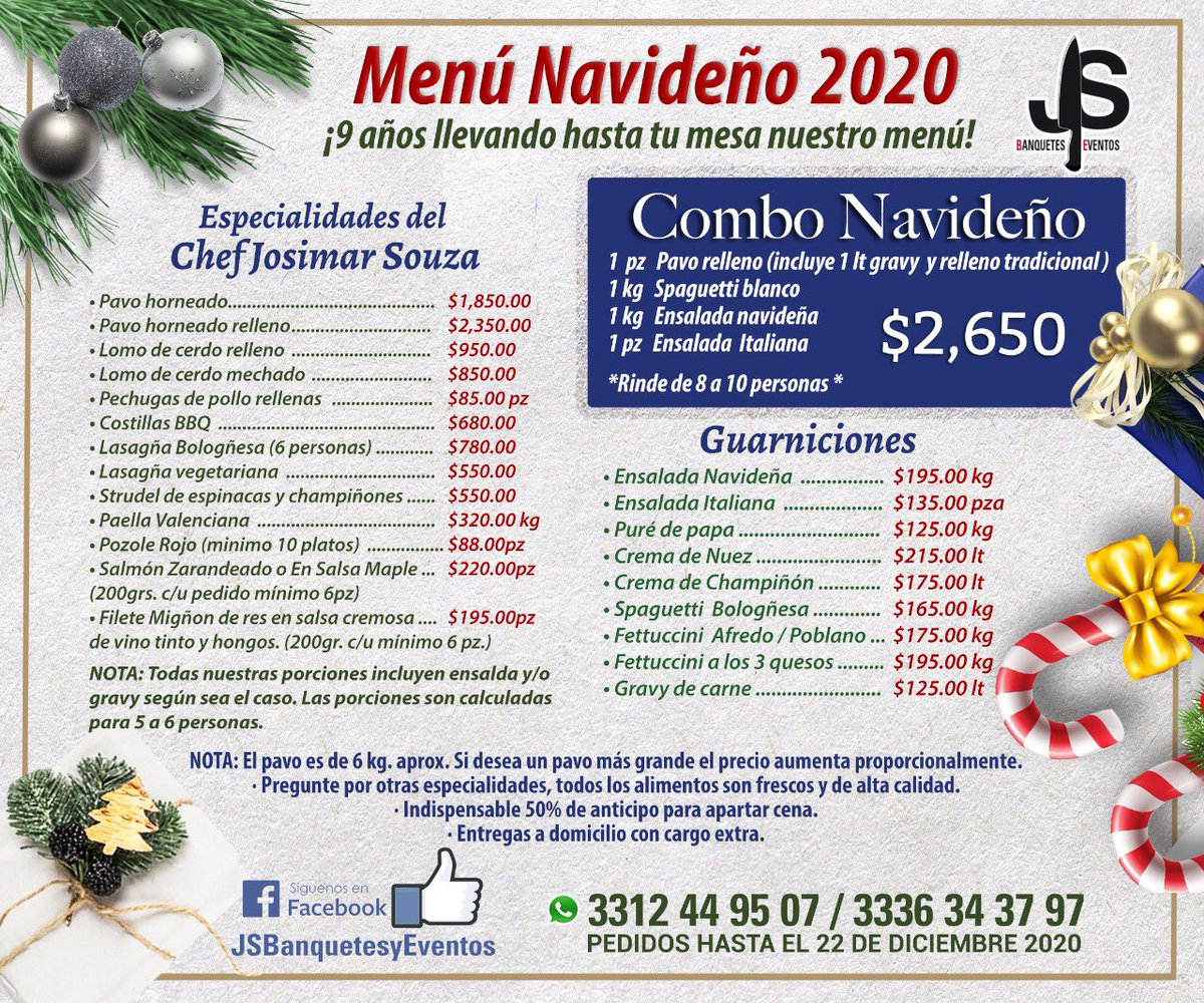 No cocines esta navidad 🎁🎄 
No te quedes sin tu cena 
#ConsumeLocal 
#Navidad2020 
#banquetesyeventos