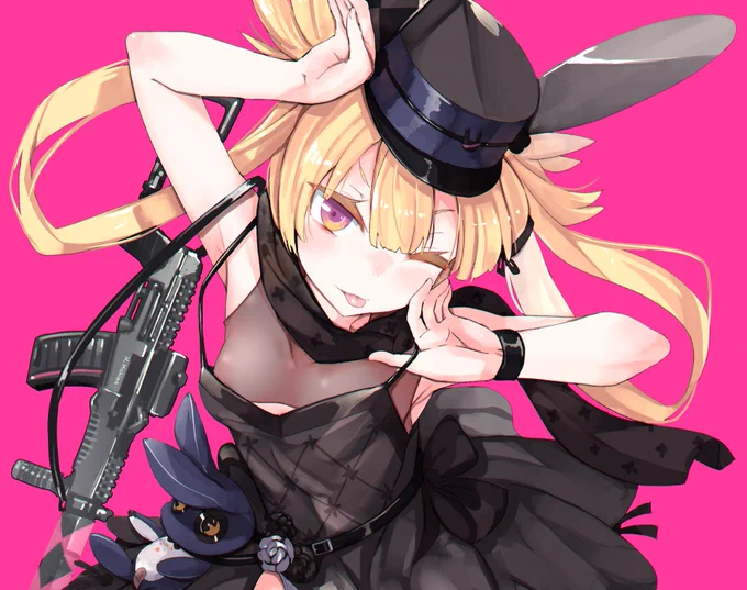 お題>「スコーピオンとSR-3MPの1周年ドレススキンを」 スコピは描けませんでしたまたいずれ… 