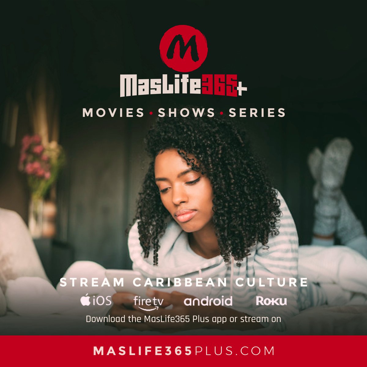 MasLife365's tweet photo. Stream and enjoy this Thanksgiving Caribbean American Cinema. Stream 24/7 Caribbean American Movies, Series, Documentaries and more. Anytime, Anywhere on Mobile Devices, Computers and TV's. Access and Download the MasLife365+ movie app now. https://t.co/d8p2ugu4dG https://t.co/gd7EU6JWVD